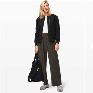 Lululemon | Olive Noir Pants Tie Elastic Waist Loungewear Size 4